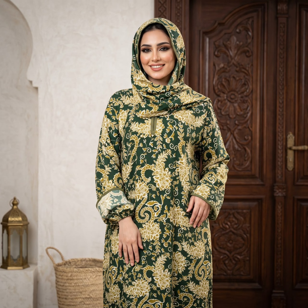 إسدال Noor VEIL اخضر مشجر