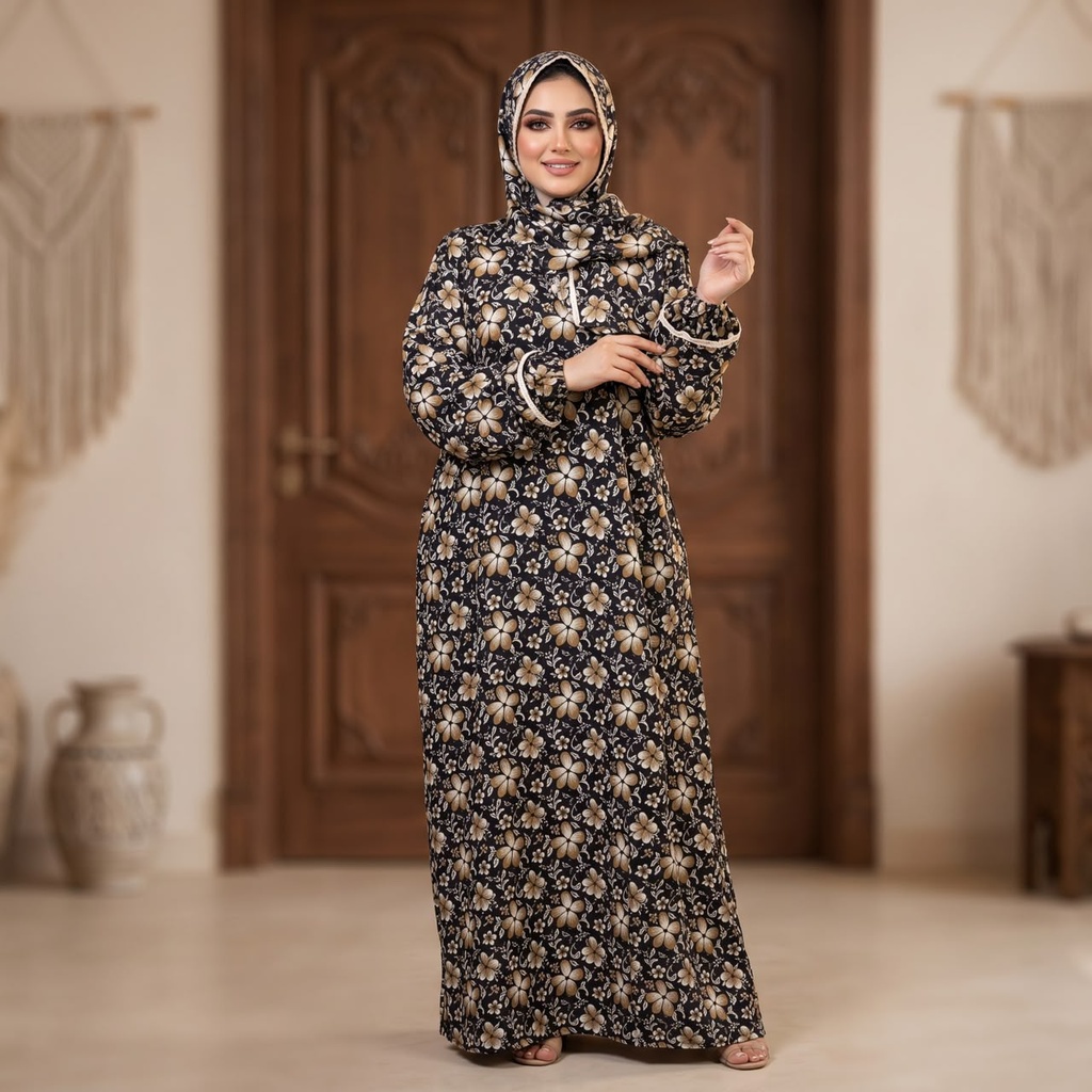 إسدال Noor VEIL اسود مشجر