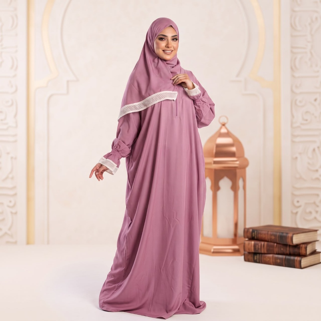 إسدال Noor Veil دانتيل زهري