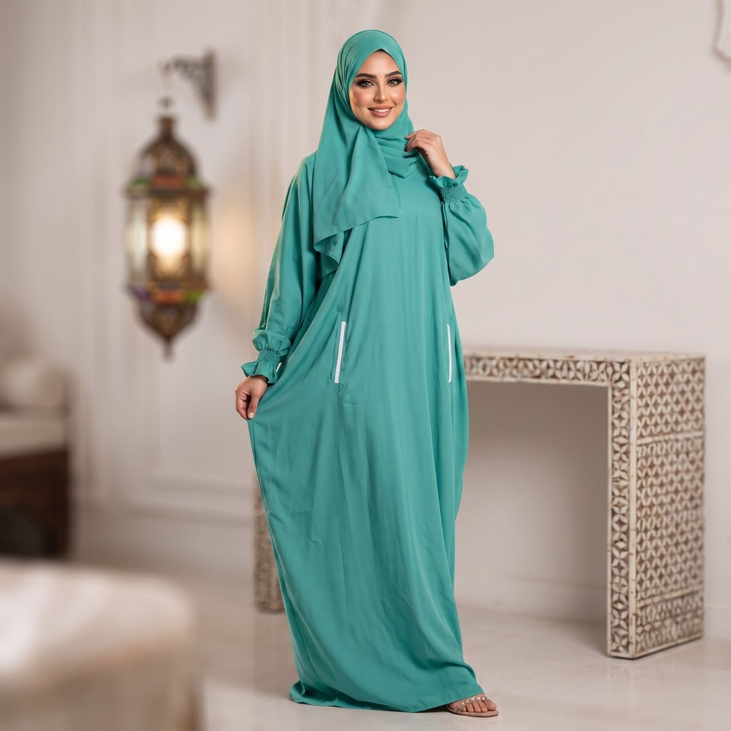 إسدال Noor Veil دانتيل اخضر خامق