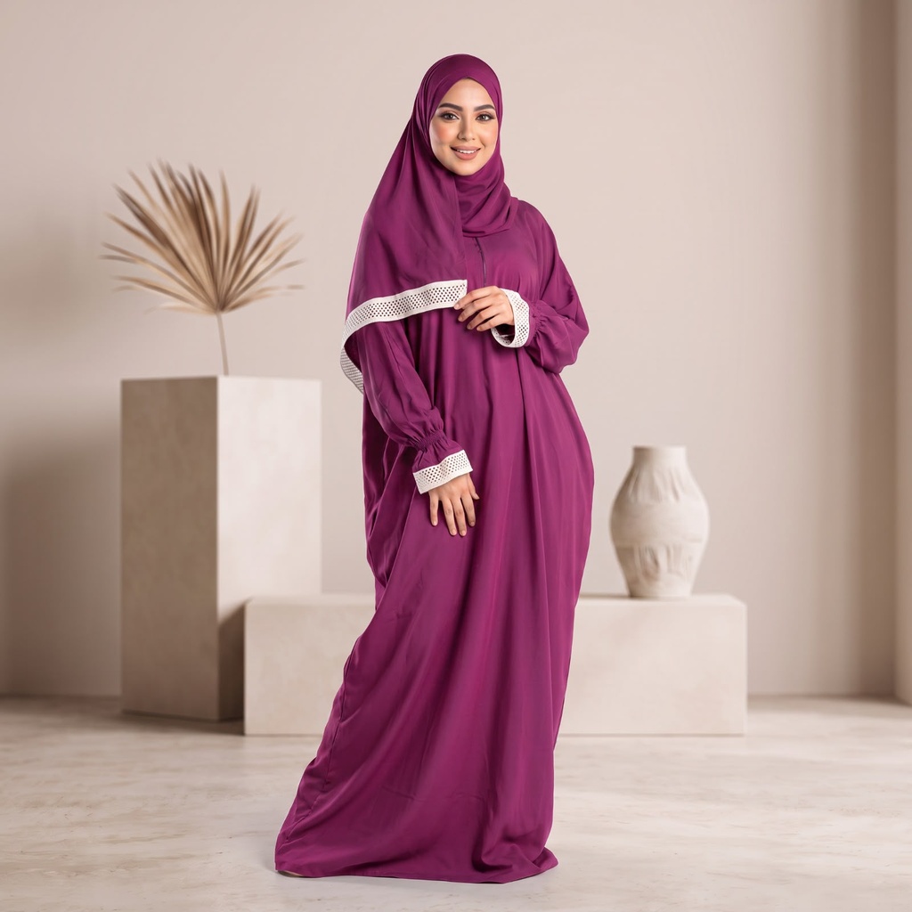 إسدال Noor Veil دانتيل زهري