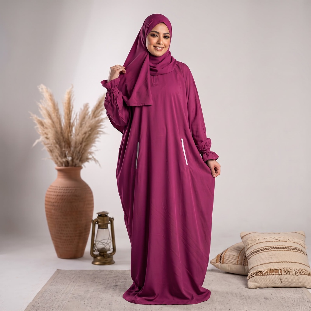 إسدال Noor Veil دانتيل وردي